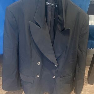 New York & Company Oversized Black Blazer Jacket